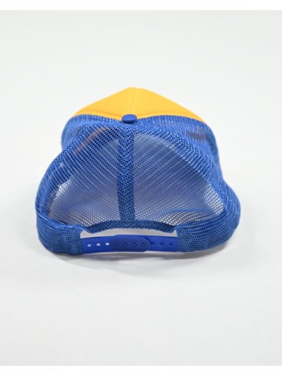 Gallery Dept. GD Logo Trucker Hat in Yellow Blue